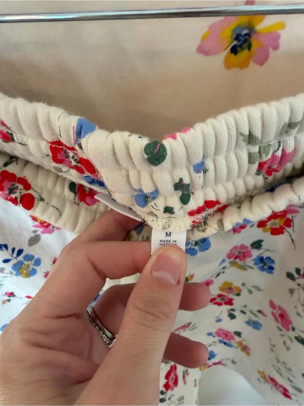 GAP Cream Floral Tee & Shorts Matching Set